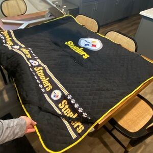 Steelers Black and Yellow car seat cover for dogs!